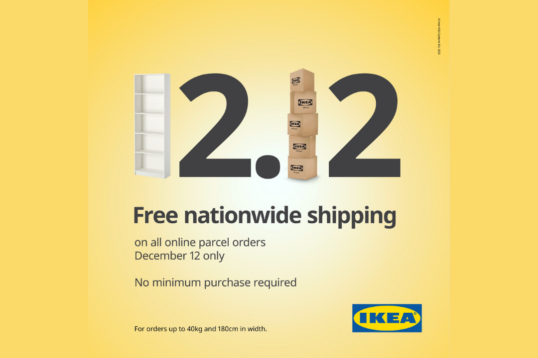 Enjoy free shipping nationwide at IKEA this 12.12 Digital Filipina